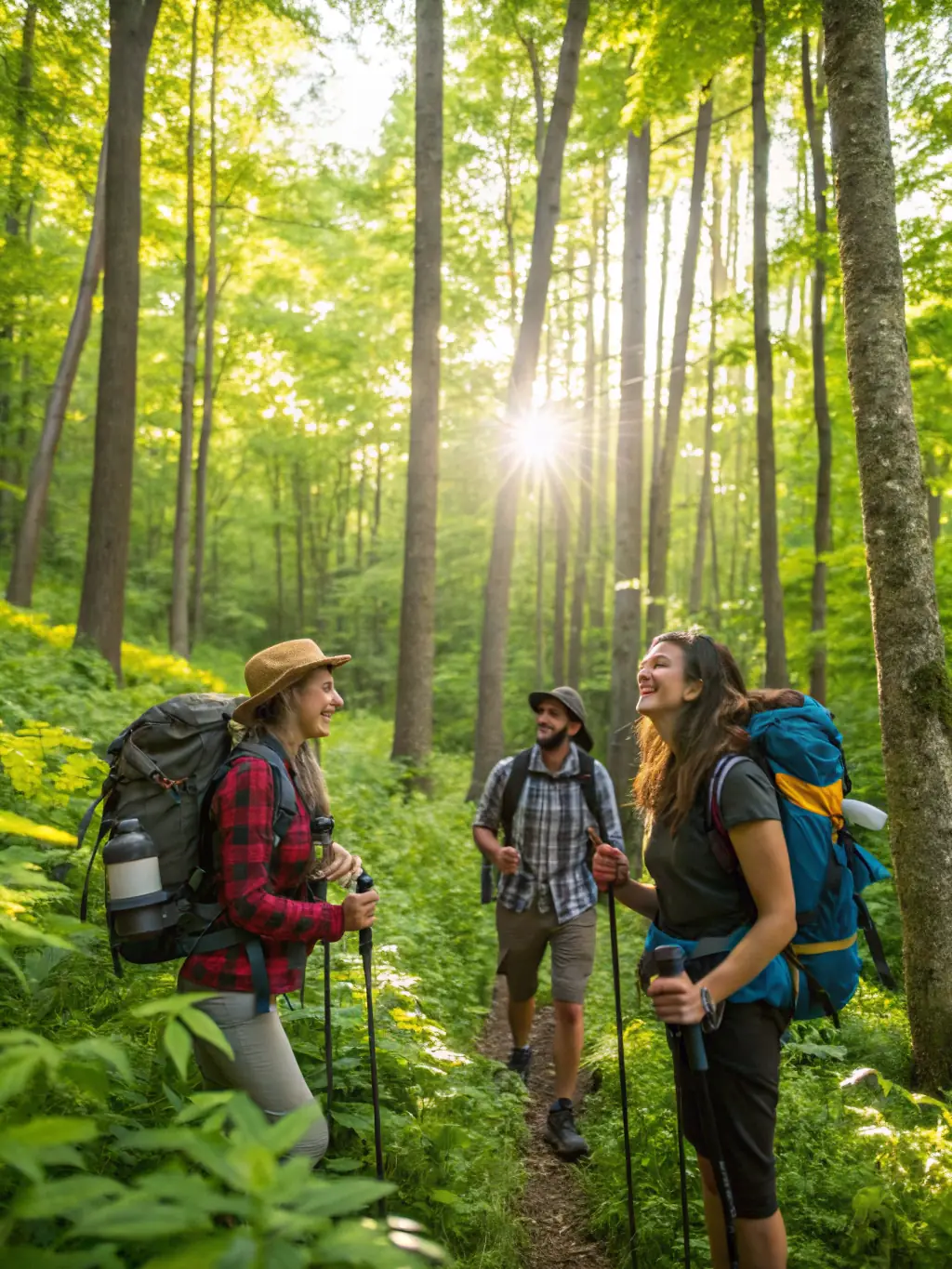 A vibrant photo of participants enjoying a guided hiking tour through the scenic trails of Haute Vallée du Goul, showcasing the natural beauty and outdoor adventure opportunities.